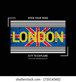 London typography design t-shirt graphic-printed,design-t-printing-embroidery-apparel