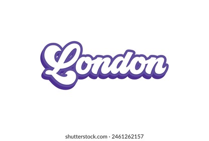 London Typografie Design für Tshirt Hoodie Baseball Cap Jacke und andere Verwendungen Vektorgrafik