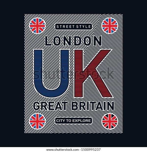 London Typography Design Tshirt Print Other Stock Vector (Royalty Free ...