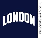London typography design vector, for t-shirt, poster and other uses