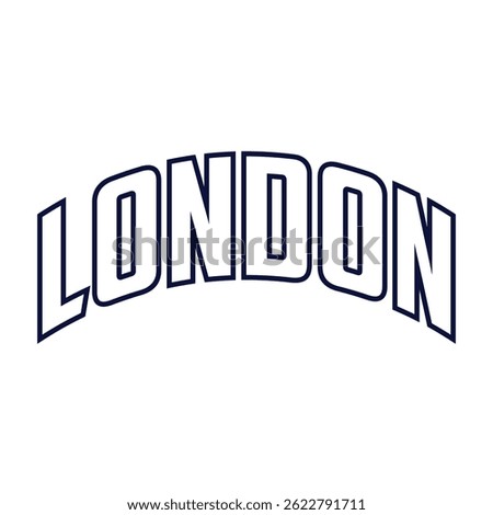 London typography design vector, for t-shirt, poster and other uses