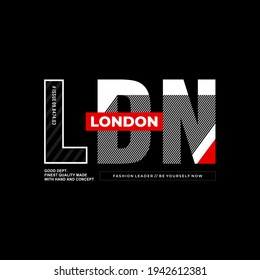 LONDON typography graphic design, for t-shirt prints, vector illustration
