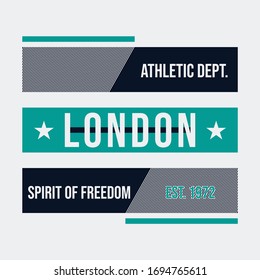 London typography graphic t shirt   design vector illyustration