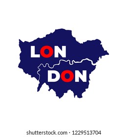 london typography tee graphic design, vector 
