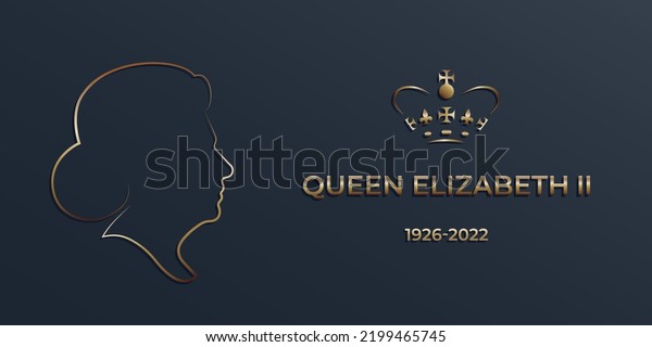 london, UK, 09.08.2022\
Queen Elizabeth II\
death memorial poster. British monarch\
died.