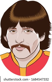 London, UK - 1/1/1968: George Harrison, Beatles Member