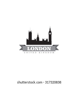 London United Kingdom city symbol vector illustration