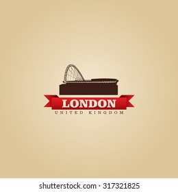 London United Kingdom city symbol vector illustration