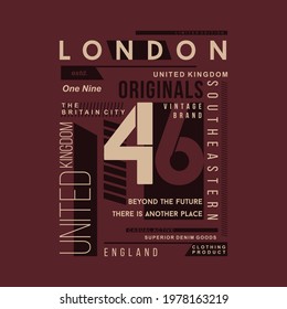 london, united kingdom graphic typography design fashion t shirt design premium vector