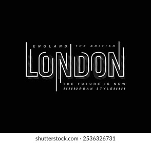 
Londres Reino Unido ilustración gráfica, diseño de tipografía para camiseta y ropa de marca
