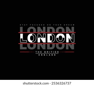 
Londres Reino Unido ilustración gráfica, diseño de tipografía para camiseta y ropa de marca
