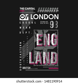 london urban style graphic typography design t shirt