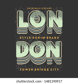 london urban style graphic typography design t shirt