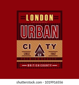 london urban t shirt design graphic, vector illustration artistic urban art