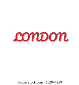 london vector banner, t-shirt design