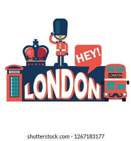 London vector flat style image