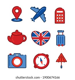 London vector icons. Travel. Great Britain 