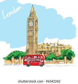 london vector illustration.