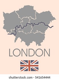 London vector map