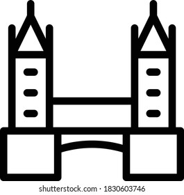 london vector thin line icon 