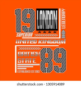 London vector typography concept design,trendy apparel printing,illustration,arts
