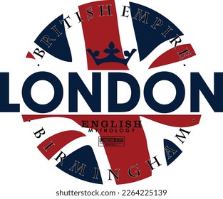 London, vector typography illustration design graphic printing