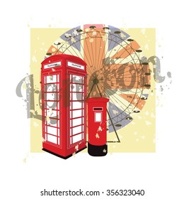 london vintage vector