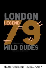 london wild dudes,t-shirt vector fashion design