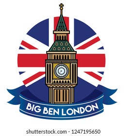 london's big ben badge