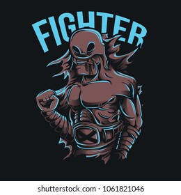 Lone Fighter Illustration