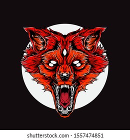 the lone fox art design