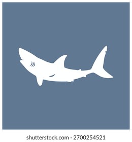 lone shark in the ocean image