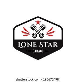 Lone star Garage logo design element