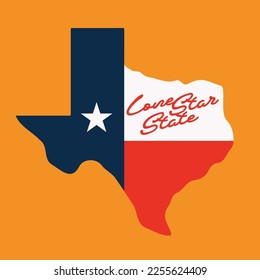 lone star state with texas state flag with map modern art style patriot theme background for advertisement banner,brochure,website landingpage, notebook cover vector eps.