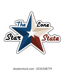 O Lone Star State - Texas Pride Design perfeito para impressão, vestuário, adesivos, etc