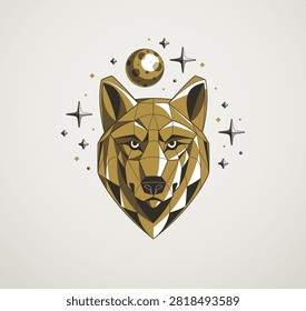 Lone wolf illustration representing independence, solitude and inner strength, a symbol of freedom, self-reliance and the path of an individual beyond the crowd.