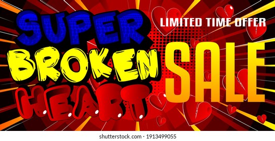 Loneliness at Valentine's Day themed fashion sale social media post design or sale poster template. Vector illustration.