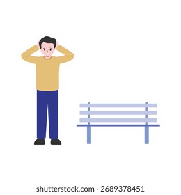 Ilustração de vetor de solidão Que pode facilmente editar ou modificar
