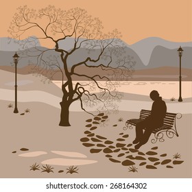 Loneliness, a walk in the park man 