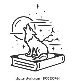 Der einelywolf und das Buch der Wissensgrafik