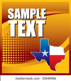 lonestar icon on orange halftone banner