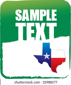 lonestar state icon on green banner