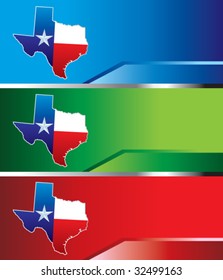 Lonestar state on colored banners