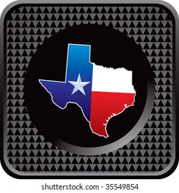 lonestar state on diamond texture black web button