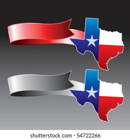 lonestar state red and gray ribbons