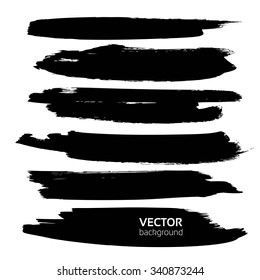 Long abstract smears isolated on a white background