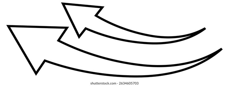 Long arrow. . Black large arrow pointing right. Black long arrow vector, silhouette. Long arrow icon.