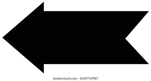 Long arrow. Black arrow pointing left. Black large arrow pointing right. Bold long black arrow. 