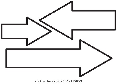 Long arrow. Black arrow pointing right. Black large arrow pointing right. Bold thine long arrow.