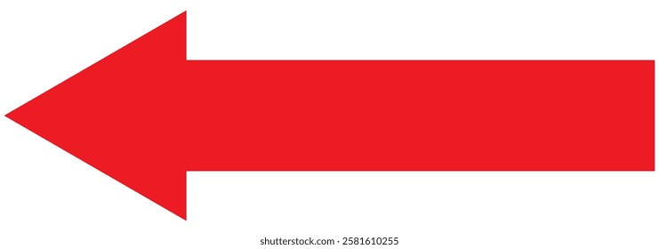 Long arrow. Black arrow pointing right. Black large arrow pointing right. Bold thine long arrow. Vector illustration. 1176